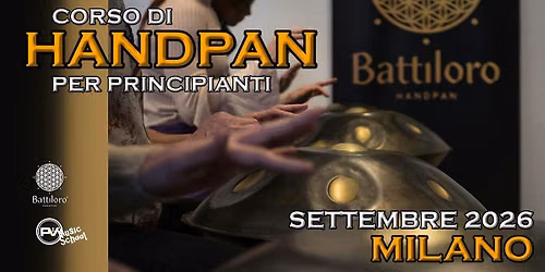 Corso di Handpan a Milano per principianti programma Settembre\/Ottobre 2026