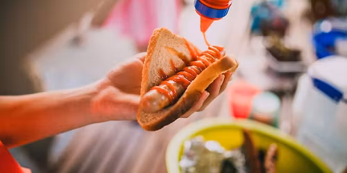 Sausage sizzle for men's health at Wollongong Library