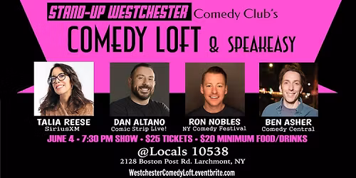 Stand-Up Westchester Comedy Club: Comedy Loft & Speakeasy @Locals 10538