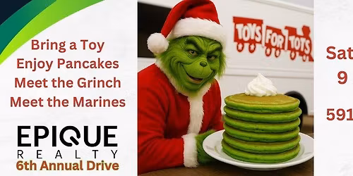 Pancakes with the Grinch, Toys for Tots Drive