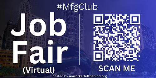 #MfgClub Virtual Job Fair \/ Career Expo Event #Chicago #ORD
