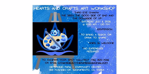 July Hearts & Crafts Art Workshop: Third Eye Chakra