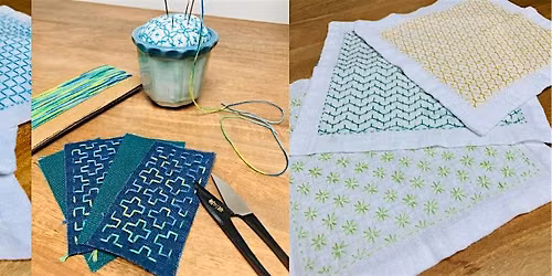 Stitch your mini sashiko hitomezashi decorative panel - day class