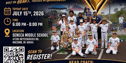 \u26be Macomb Mavericks Thomas 10U | 2027 Season Tryouts