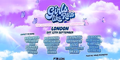 Girls Like R&amp;B - Summer Open-Air Festival - Sat 12th September [TICKETS NOW ONLINE!]