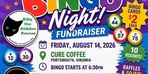 Billy the Kidden Rescue Bingo Night