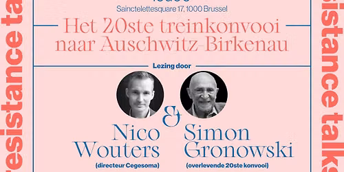 Resistance Talk #3 met Simon Gronowski & Nico Wouters