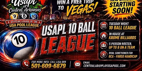 NEW 10 BALL DIVISION - TUESDAYS AT KROME