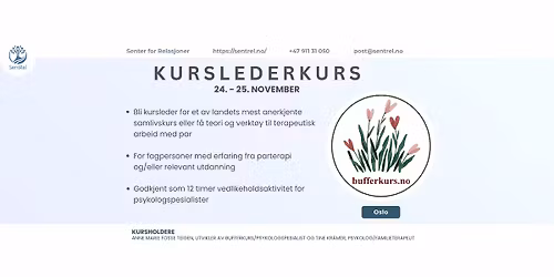 Bufferkurslederkurs 24.-25.november