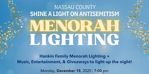 Shine a Light on Antisemitism: Menorah Lighting