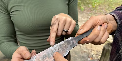 Knife making with Robby Bowman, Dustin Rhodes & Cheyenne Brown