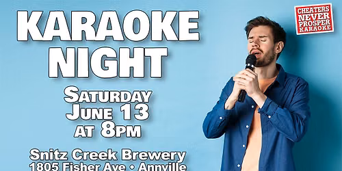 Karaoke Night at Snitz Creek Brewery - Annville