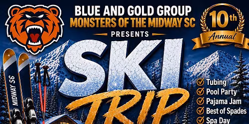 BLUE AND GOLD GROUP SKI TRIP.