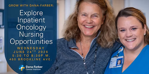 Join Us In Person: Inpatient Nursing Info Session and Appetizers
