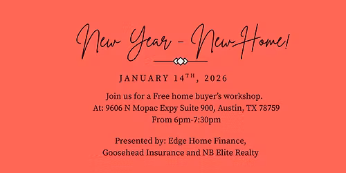 New Year, New Home! Home Buyer's Seminar