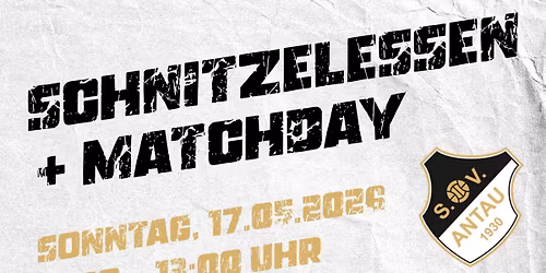 \ud83c\udf7d\ufe0f Schnitzelessen + Matchday \u26bd\ufe0f