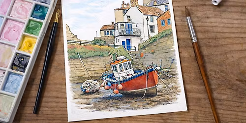 Pen & Wash Harbour Workshop