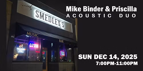 Mike Binder and Priscilla at Smedley's