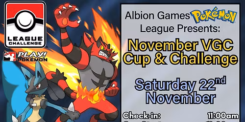 Norwich Pokemon VGC Cup & Challenge Double Bill: November 2025