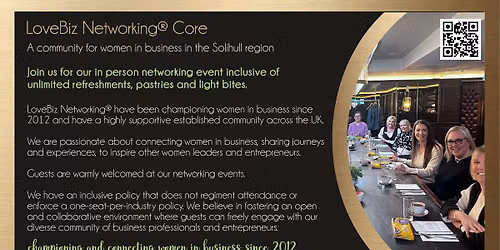 Core LoveBiz Networking Event at The Forest Hotel for Women in Business
