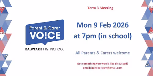 Balwearie Parent and Carer Voice Meeting