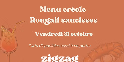 Soir\u00e9e cr\u00e9ole - Menu rougail saucisses