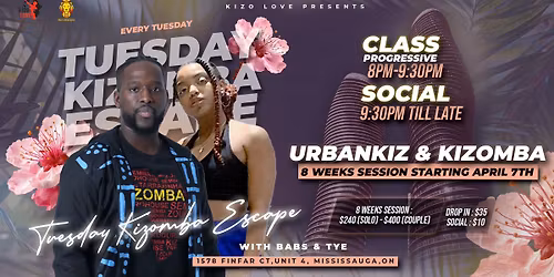 Tuesday Kizomba Escape | Kizomba | May 19th