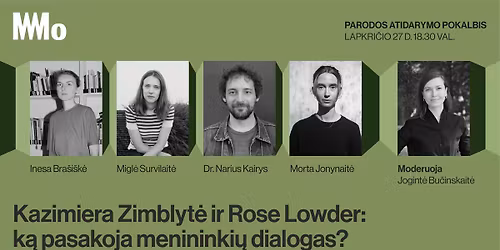 Pievos ir akys. Parodos atidarymo pokalbis