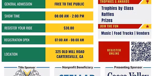 RevMatch Rally for Reading - Car Show - 06.27.26 - Cartersville