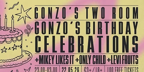 Gonzo's Tea Room 12th Birthday - Party in Two Room