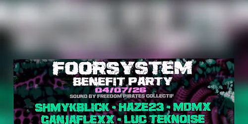 FOORSYSTEM BENEFIT PARTY @ ESCAPE CLUB LIEGE 