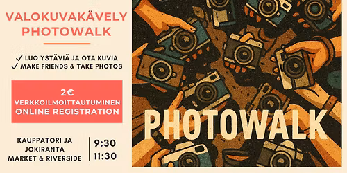 \ud83d\udcf8 Yst\u00e4vien tapaaminen & valokuvausk\u00e4vely \/ Make friends & Photowalk Meetup