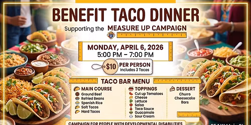 Taco Night to Benefit the Campaign for People with Developmental Disabilities