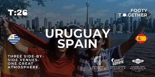Footy T.O.Gether: Uruguay vs Spain Watch Party