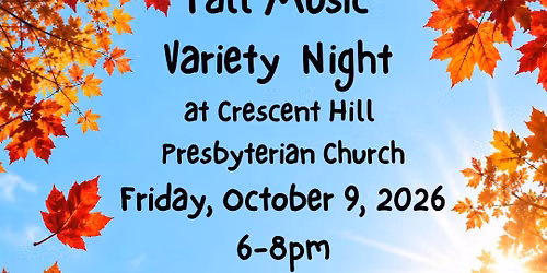 Fall Music Variety Night