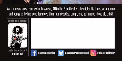 SOUTHAMPTON!  Nov 16 - Sunday matinee 2pm. Attila the Stockbroker at Planet Sounds.