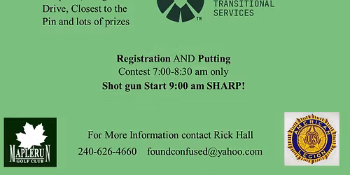 Thurmont American Legion Golf Tournament at Maple Run