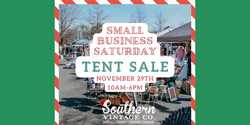 Small Business Saturday Tent Sale at SVC