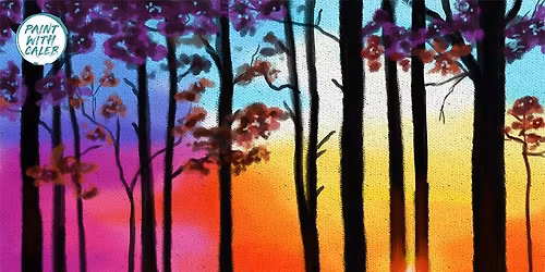 Forest Sunset Paint Night