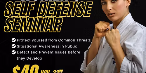Women\u2019s Self Defense Seminar