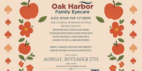 Oak Harbor Family Eye Care Pop Up Show
