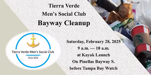 Tierra Verde Men's Social Club Bayway Cleanup!