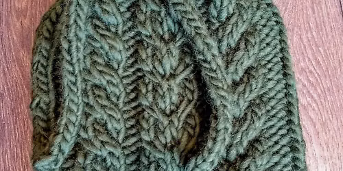 Confident Cables: knit a hot water bottle cover