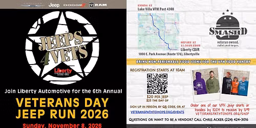 Jeeps4Vets Veterans Day Jeep Run