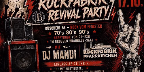 \u26a1\ufe0f\ud83e\udd18Rockfabrik Revival Party Brausaal Pfarrkirchen \ud83e\udd18\u26a1\ufe0f