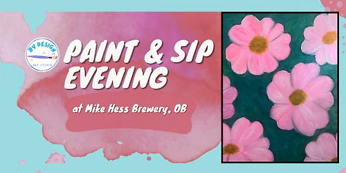 POP Art Flowers Paint & Sip