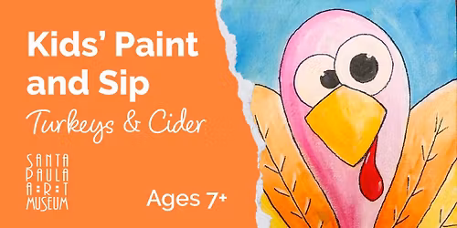 Kid's Paint & Sip: Turkeys and Hot Cider (Ages 7+)