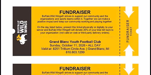 Buffalo Wild Wings Fundraiser