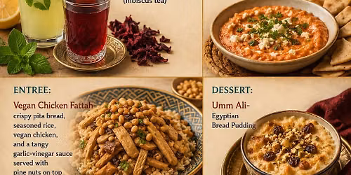 The Culture Club Dinner Presents: Let\u2019s Eat Egyptian Vegan Dinner