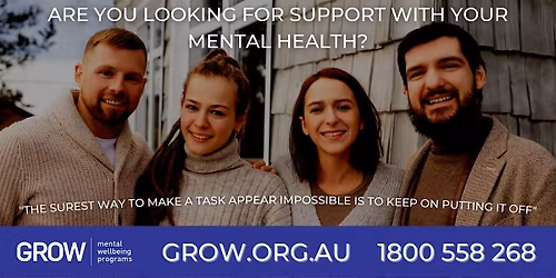 Bendigo Support Group - GROW Mental Wellbeing Program